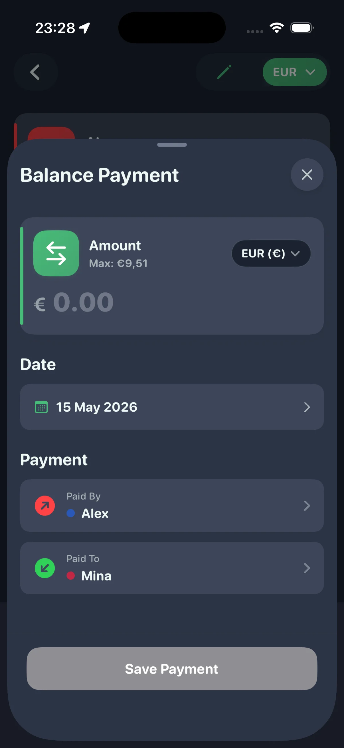 Co-Travel & Split feature screenshot 3