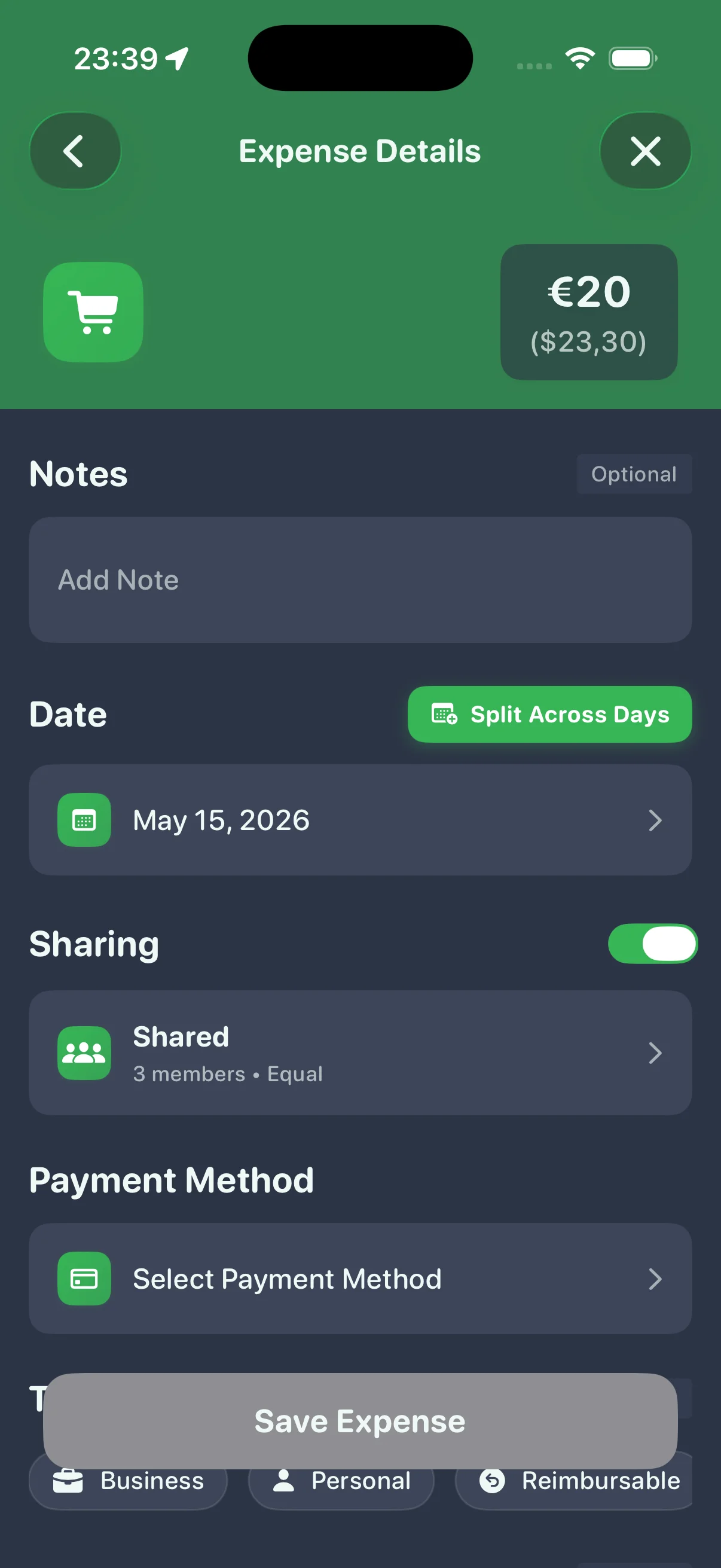Smart AI Entry feature screenshot 2